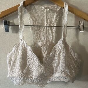 Lacy White Mudd Sleep/Lounge Bra Size XL